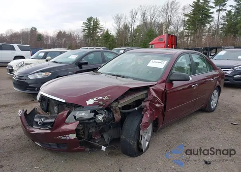 2008 Hyundai Sonata Gls from USA, damaged, VIN 5NPET46C78H337964